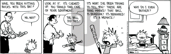 Calvin and Hobbes on Saturday May 23, 2015 Comic Strip