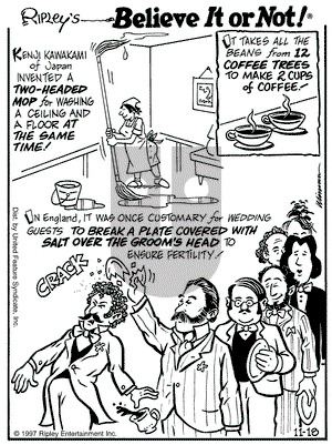 Ripley's Believe It or Not on Tuesday November 18, 1997 Comic Strip