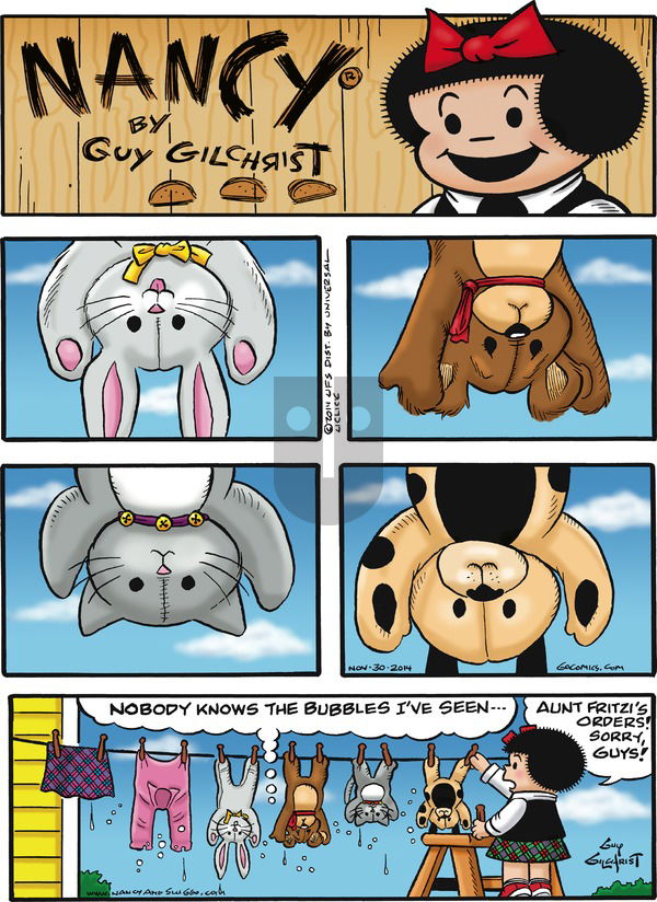 Nancy on Sunday November 30, 2014 Comic Strip