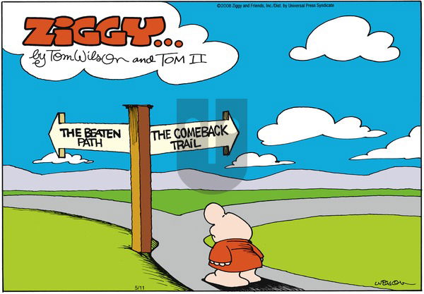 Ziggy on Sunday May 11, 2008 Comic Strip