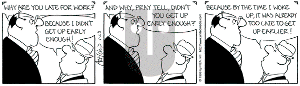 The Born Loser on Friday January 23, 1998 Comic Strip