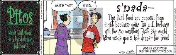 Baldo on Wednesday April 30, 2008 Comic Strip