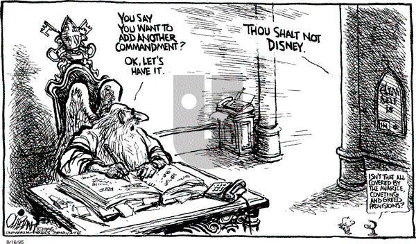 Pat Oliphant - Wednesday August 16, 1995 Comic Strip