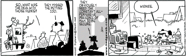 Over the Hedge on Monday February 19, 2001 Comic Strip