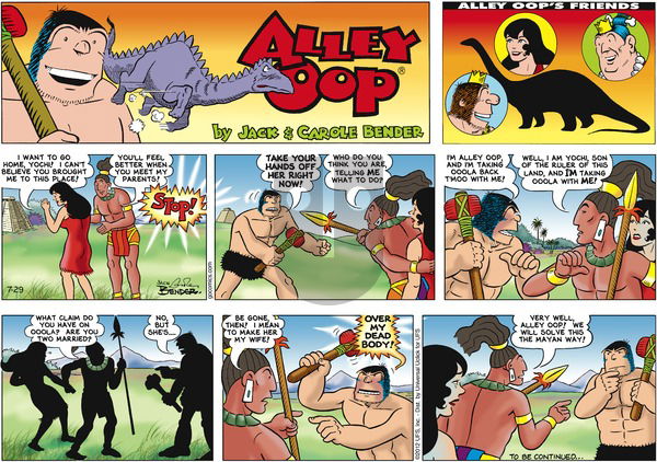 Alley Oop on Sunday July 29, 2012 Comic Strip