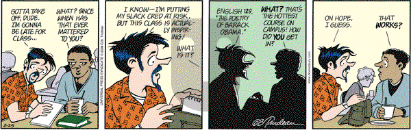 Doonesbury on Monday February 25, 2008 Comic Strip