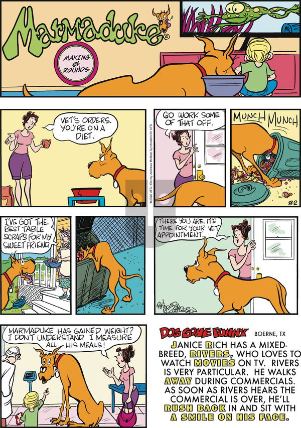 Marmaduke on Sunday August 2, 2020 Comic Strip