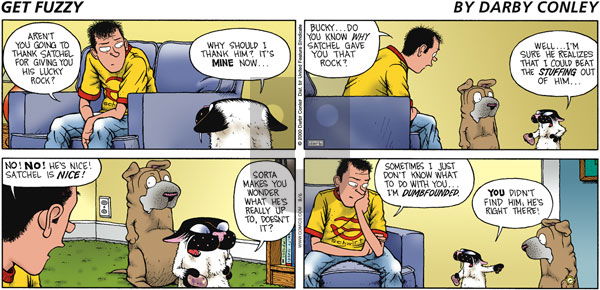 Get Fuzzy on Sunday August 6, 2000 Comic Strip