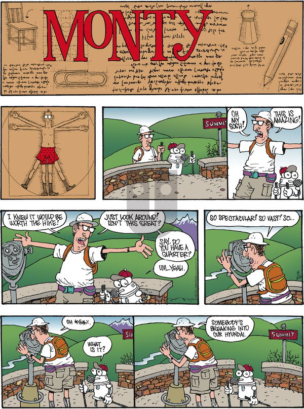 Monty on Sunday April 22, 2018 Comic Strip