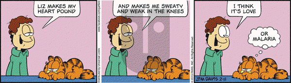 Garfield - Monday February 11, 2013 Comic Strip
