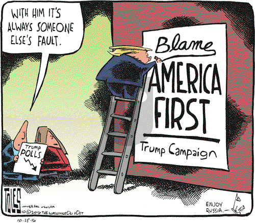 Tom Toles on Tuesday October 25, 2016 Comic Strip