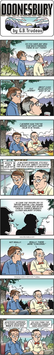 Doonesbury on Sunday June 14, 2015 Comic Strip