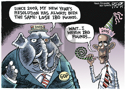 Rob Rogers on Friday January 2, 2015 Comic Strip