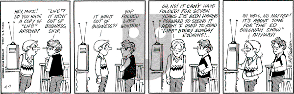 Doonesbury - Saturday April 7, 1973 Comic Strip