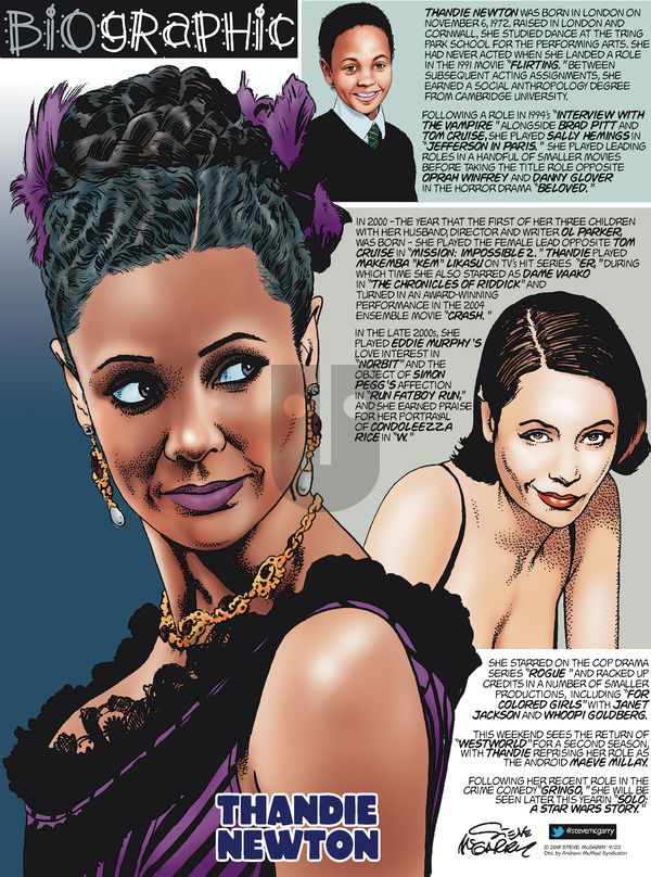 Biographic on Sunday April 22, 2018 Comic Strip