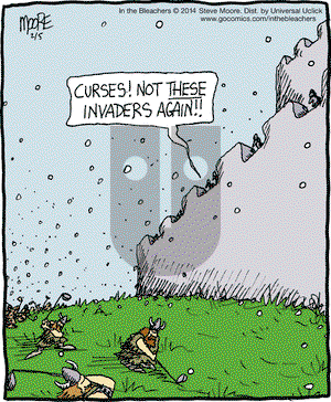 In the Bleachers on Wednesday February 5, 2014 Comic Strip