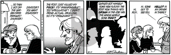Doonesbury on Wednesday December 11, 1991 Comic Strip