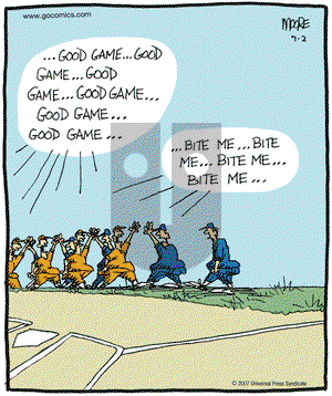 In the Bleachers on Monday July 2, 2007 Comic Strip
