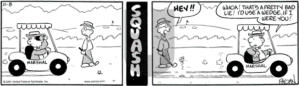 Drabble on Thursday November 8, 2001 Comic Strip