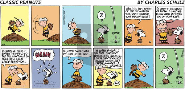 Peanuts - Sunday June 5, 2016 Comic Strip