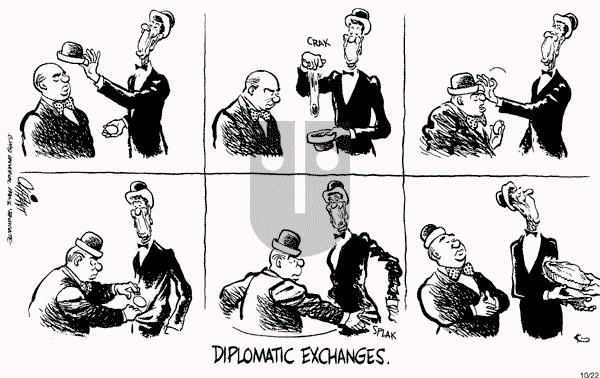 Pat Oliphant - Wednesday October 22, 1986 Comic Strip