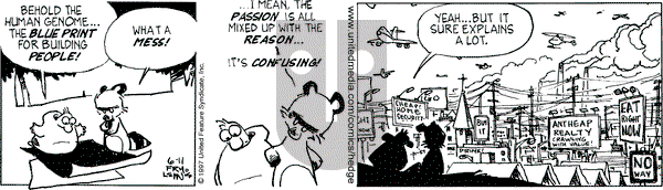 Over the Hedge on Wednesday June 11, 1997 Comic Strip