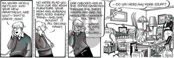 For Better or For Worse on Saturday November 10, 2001 Comic Strip