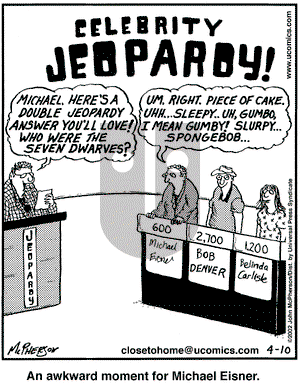 Close to Home on Wednesday April 10, 2002 Comic Strip