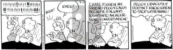 Drabble on Wednesday September 17, 2003 Comic Strip