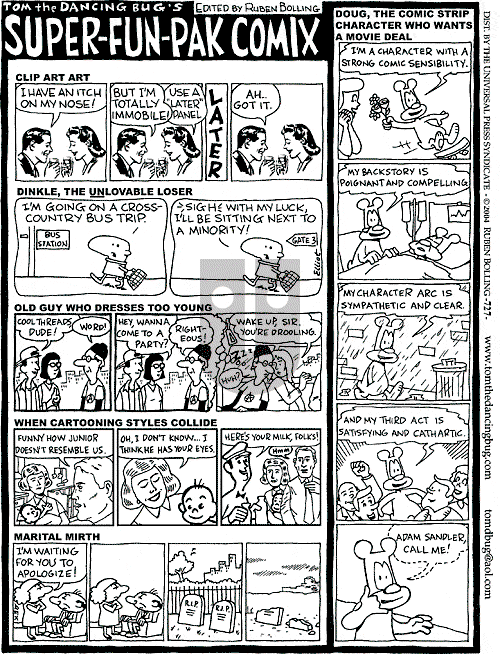Tom the Dancing Bug on Monday December 6, 2004 Comic Strip