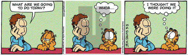 Garfield - Monday March 3, 2008 Comic Strip