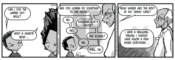 The Boondocks on Thursday October 14, 1999 Comic Strip