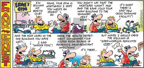 Frank and Ernest on Sunday January 4, 2009 Comic Strip