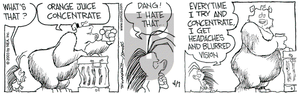 The Grizzwells on Monday April 7, 2003 Comic Strip