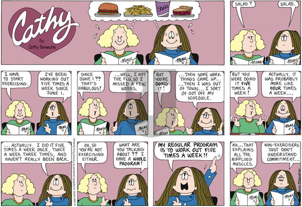 Cathy Classics on Sunday October 24, 2010 Comic Strip
