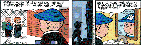 Nancy on Wednesday January 8, 2014 Comic Strip