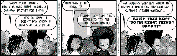 The Boondocks - Wednesday May 16, 2001 Comic Strip