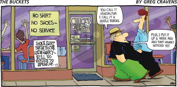 The Buckets on Sunday July 27, 2014 Comic Strip
