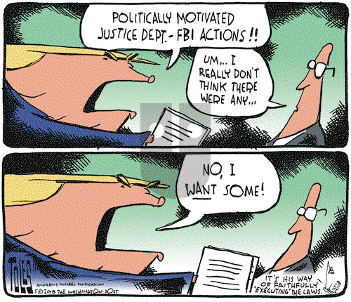 Tom Toles on Tuesday May 22, 2018 Comic Strip