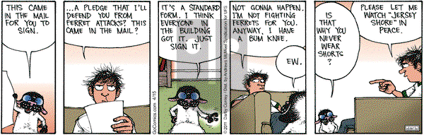 Get Fuzzy on Tuesday April 15, 2025 Comic Strip