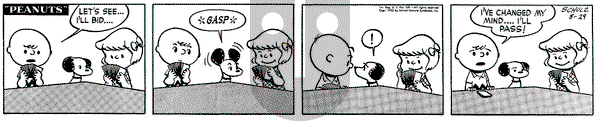 Peanuts on Friday August 29, 1952 Comic Strip