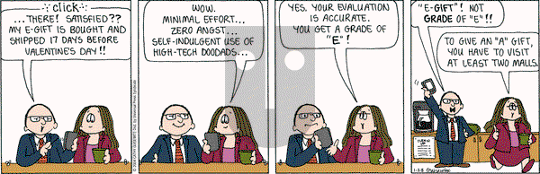 Cathy Classics on Wednesday January 28, 2004 Comic Strip
