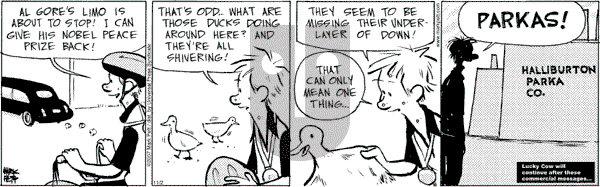 Lucky Cow on Friday November 2, 2007 Comic Strip