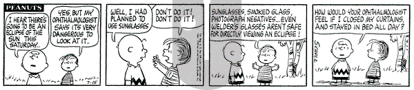Peanuts on Monday July 15, 1963 Comic Strip