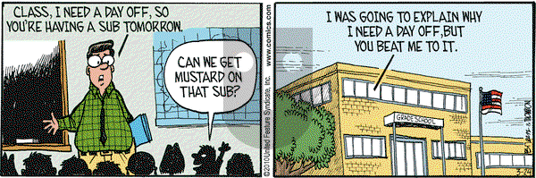 Grand Avenue on Wednesday March 24, 2010 Comic Strip