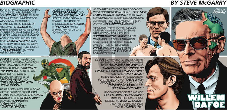 Biographic on Sunday August 18, 2024 Comic Strip