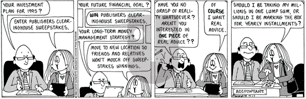 Cathy Classics on Monday April 17, 1995 Comic Strip