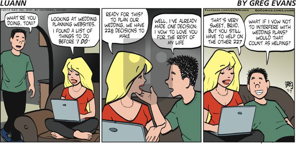 Luann - Sunday July 7, 2013 Comic Strip