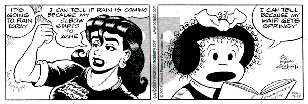 Nancy on Saturday February 3, 2007 Comic Strip