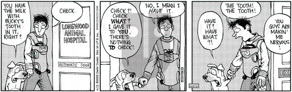 Get Fuzzy on Monday April 15, 2002 Comic Strip